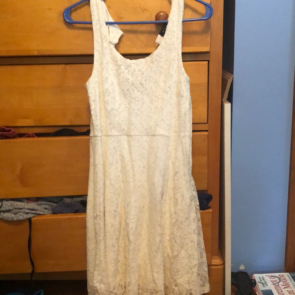 Lace white dress